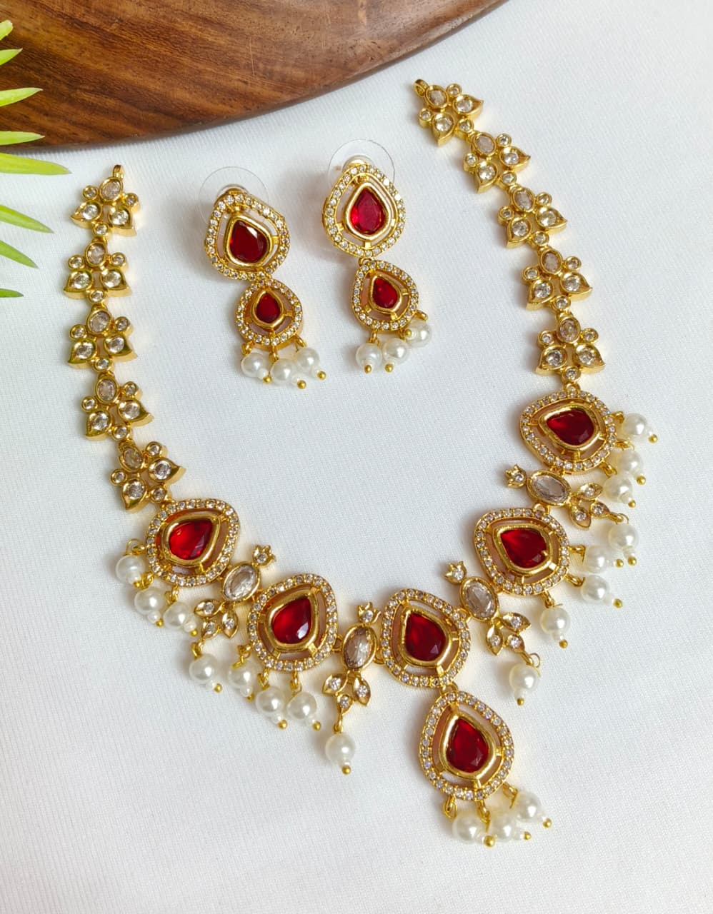 Traditional South Indian Necklace Set