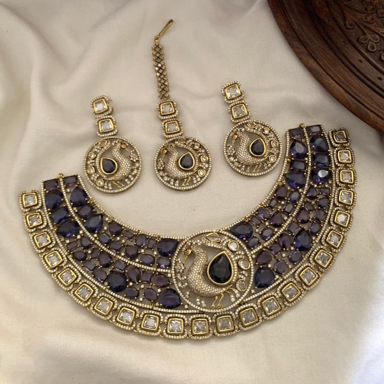 Antique Polki Necklace Set