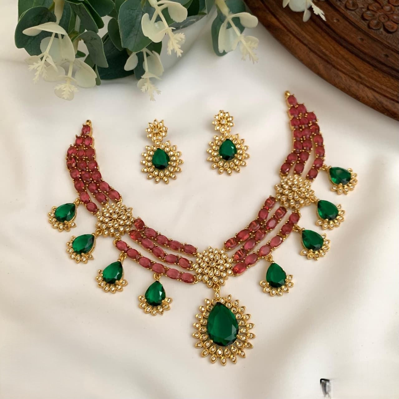 Noor Bridal Double Necklace