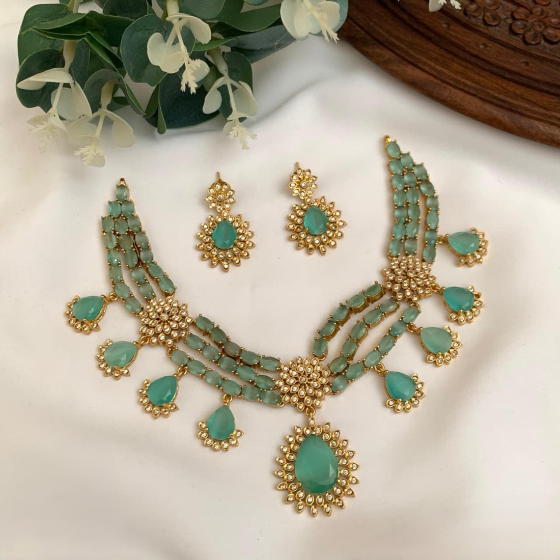 Noor Bridal Double Necklace