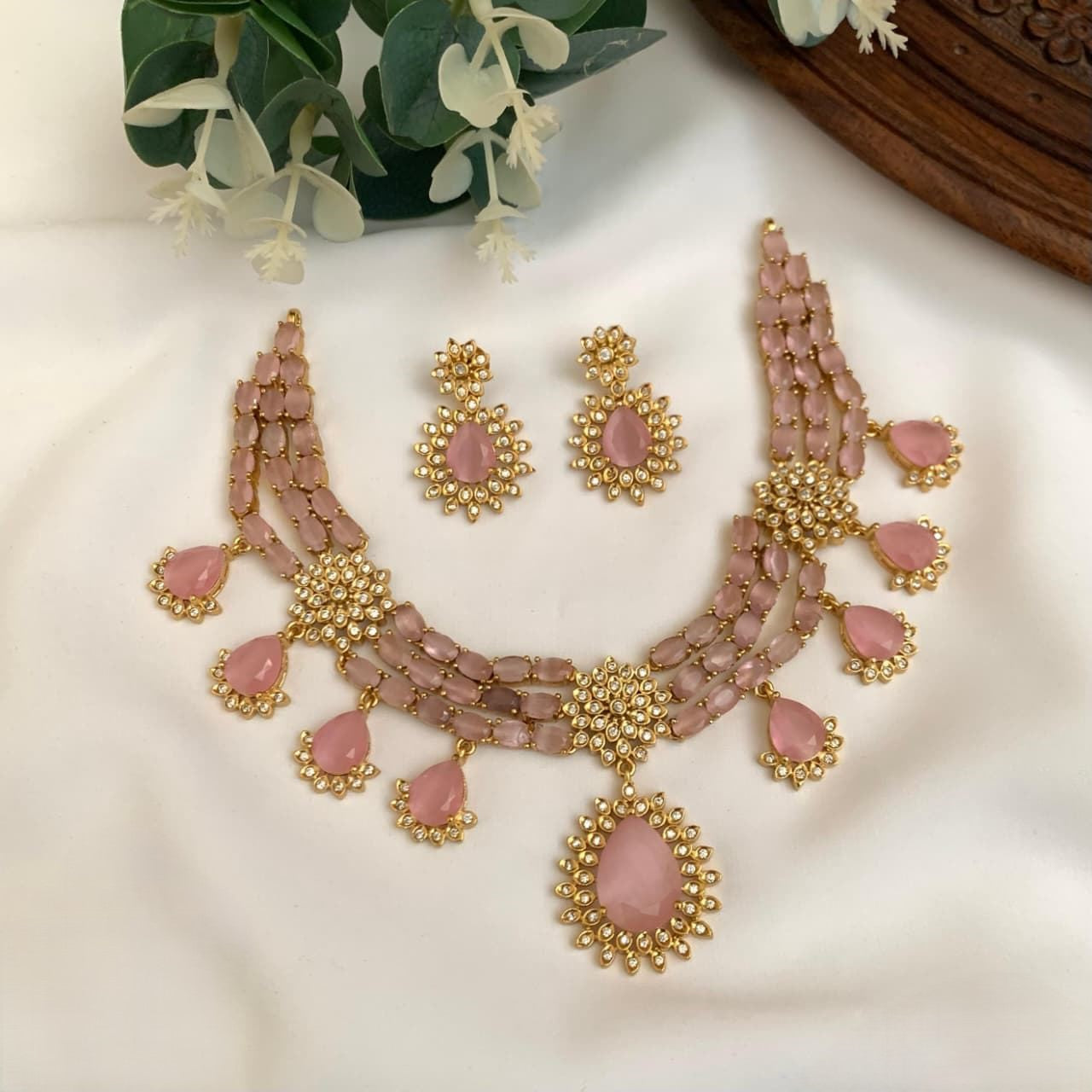 Noor Bridal Double Necklace