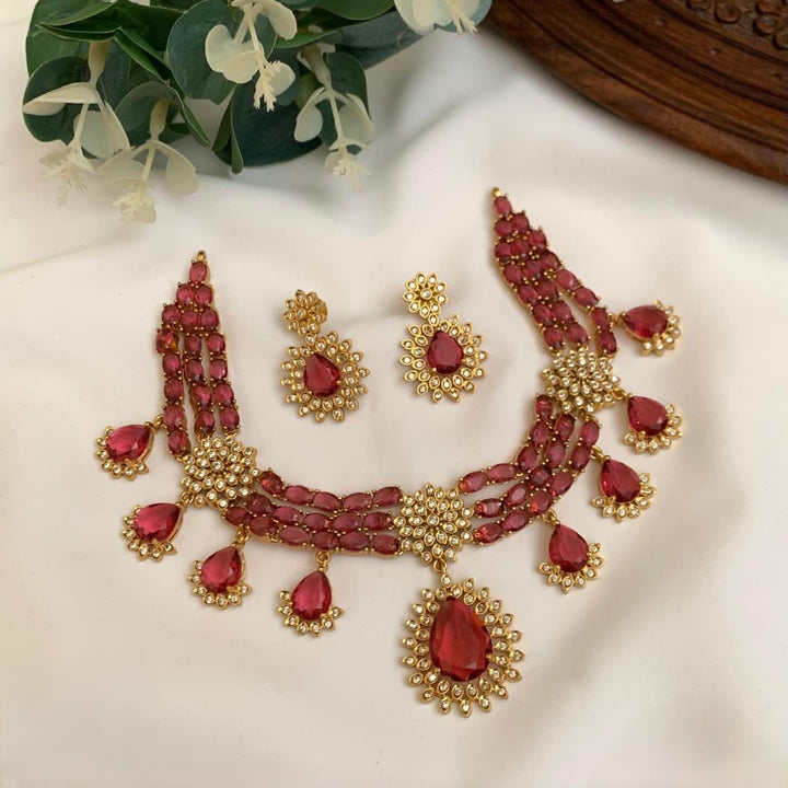 Noor Bridal Double Necklace