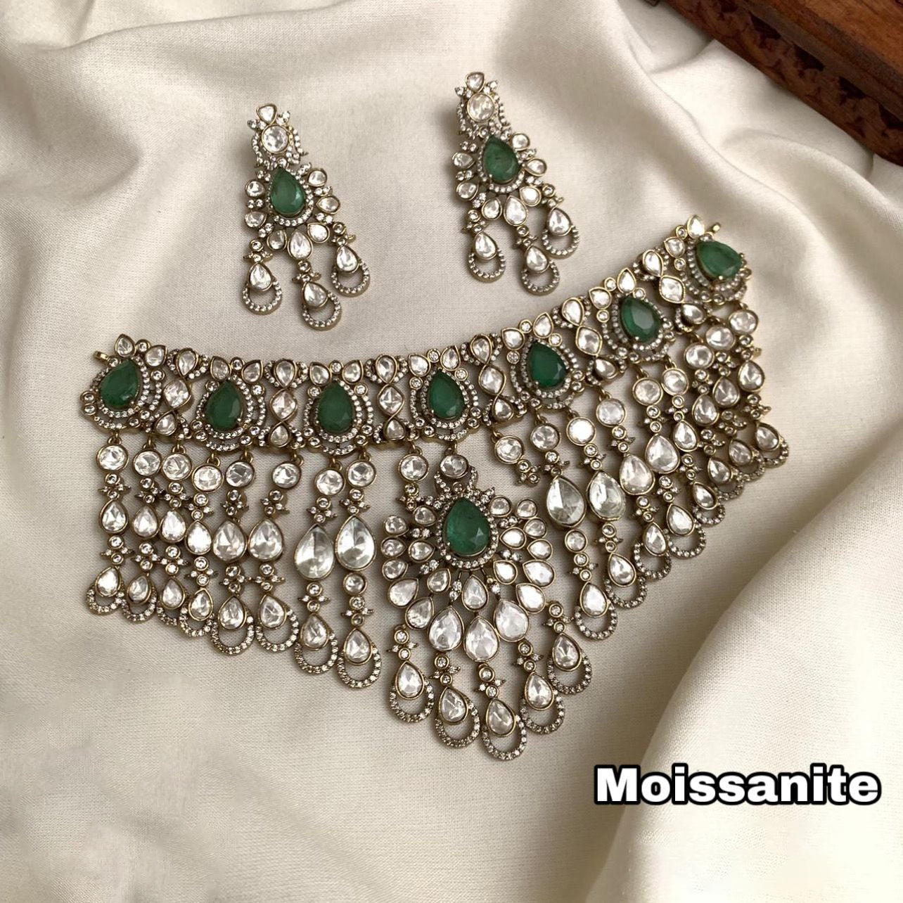 Luxury Moissanite Necklace Set