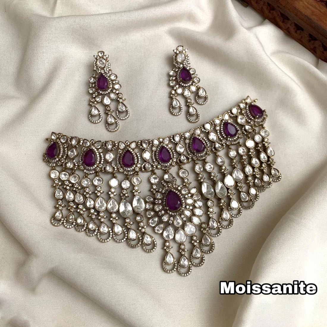 Luxury Moissanite Necklace Set
