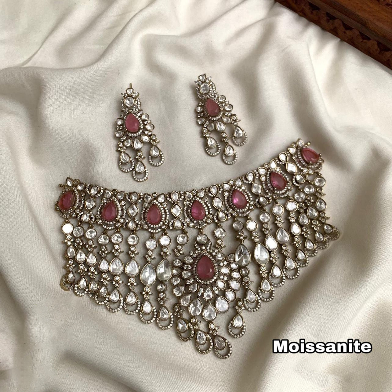 Luxury Moissanite Necklace Set