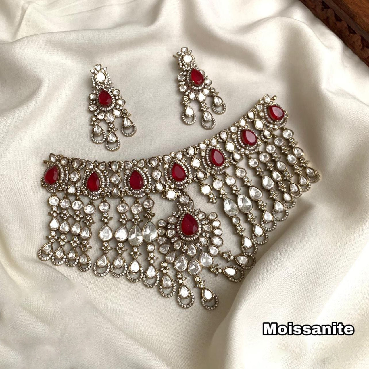 Luxury Moissanite Necklace Set