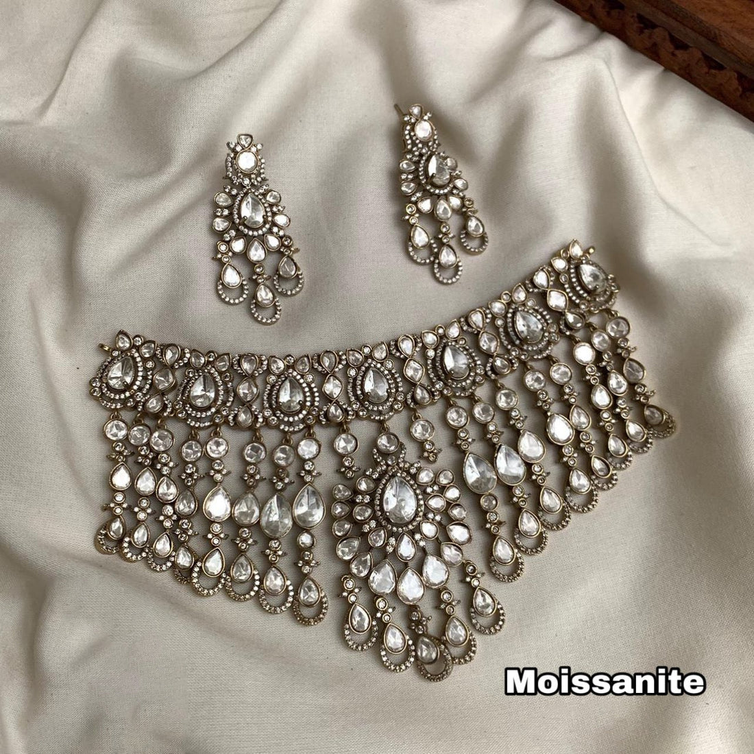 Luxury Moissanite Necklace Set