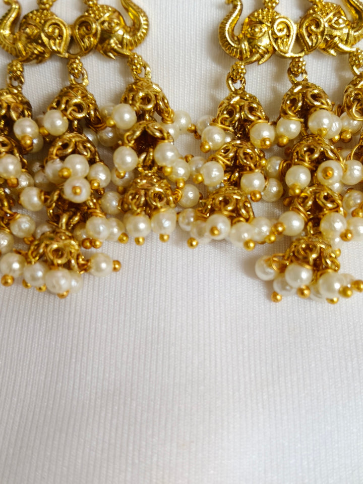Hanging earrings