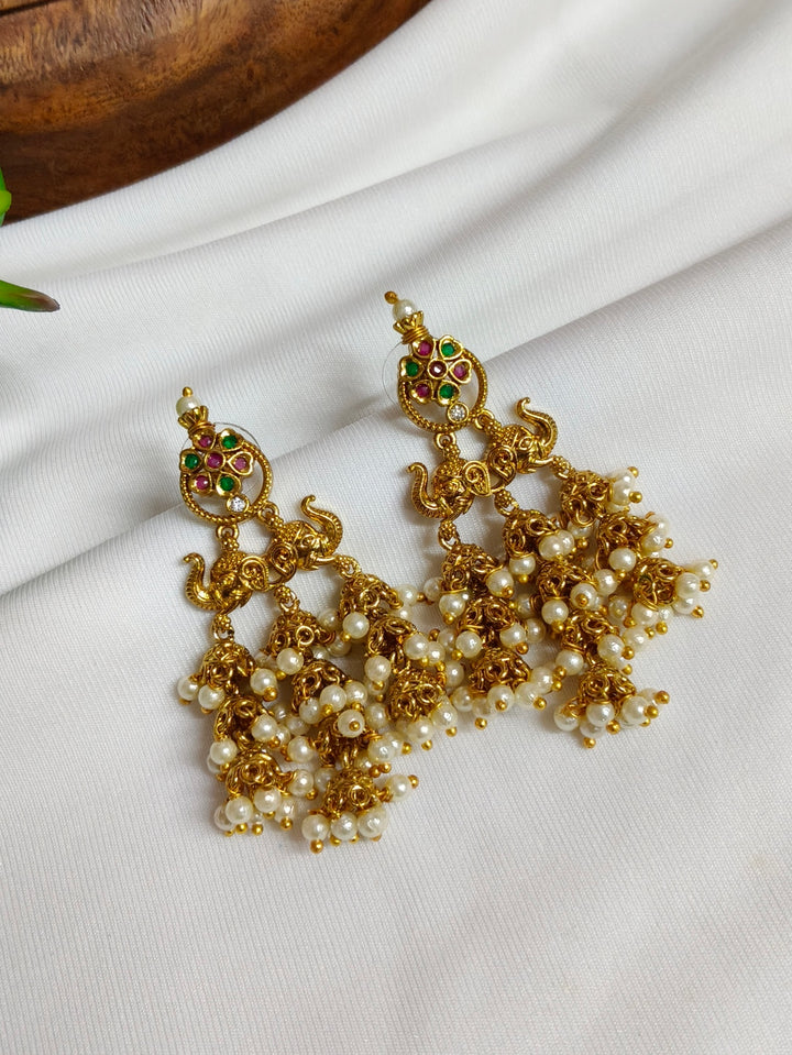 Hanging earrings