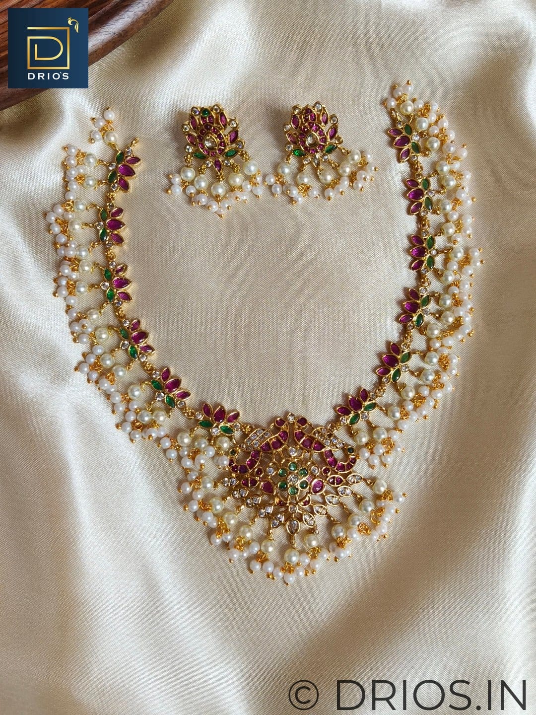 Brass jewellery set