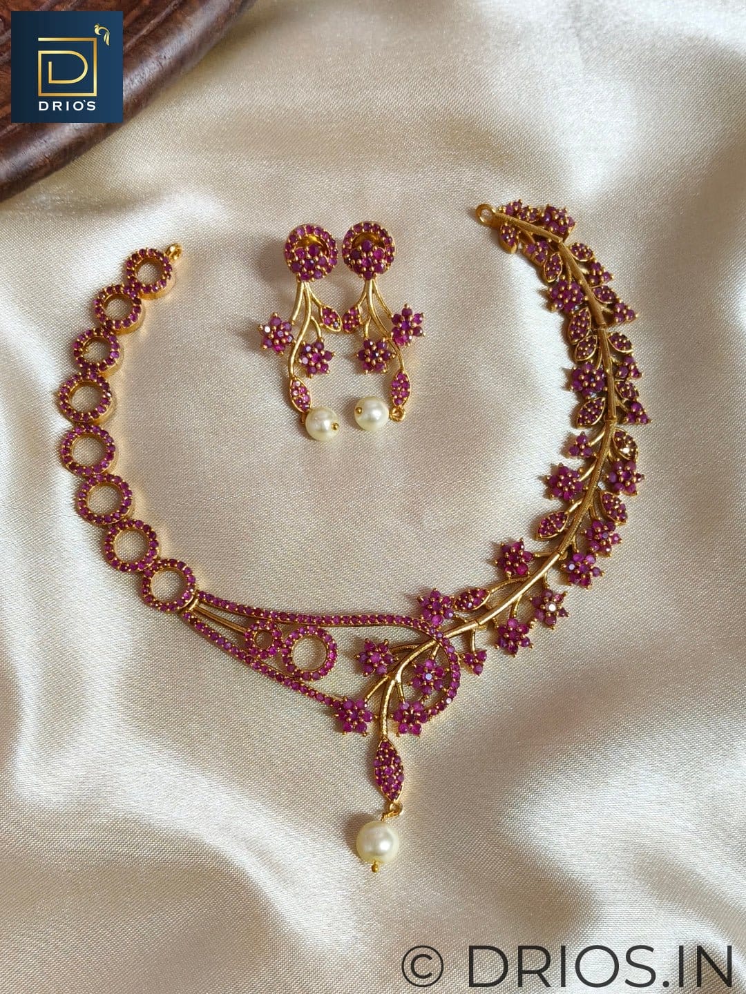 Brass jewellery set