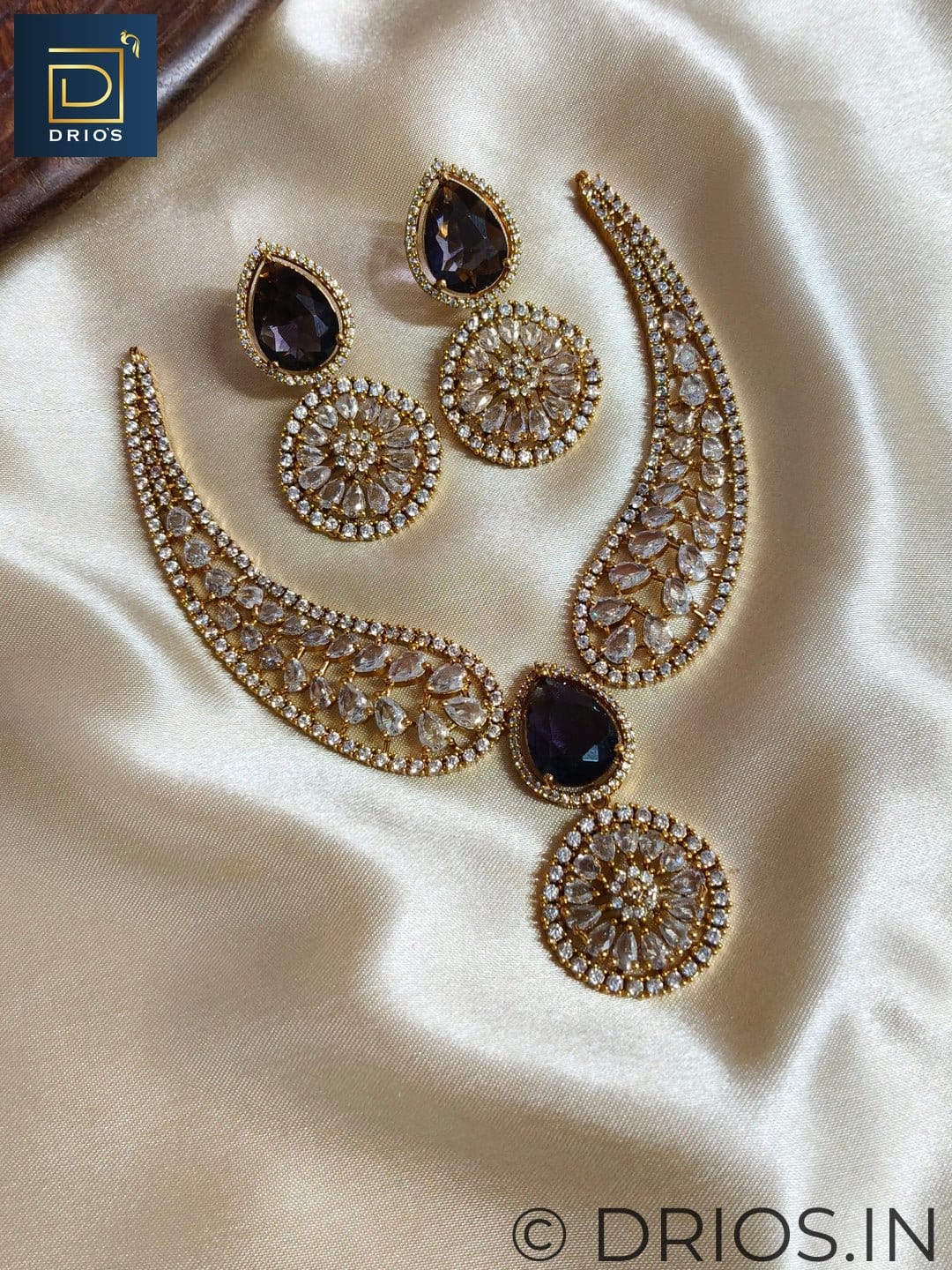 Amethyst Aura Necklace Set