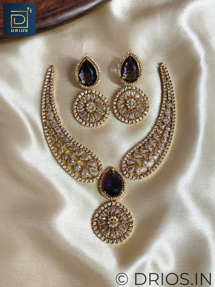 Amethyst Aura Necklace Set
