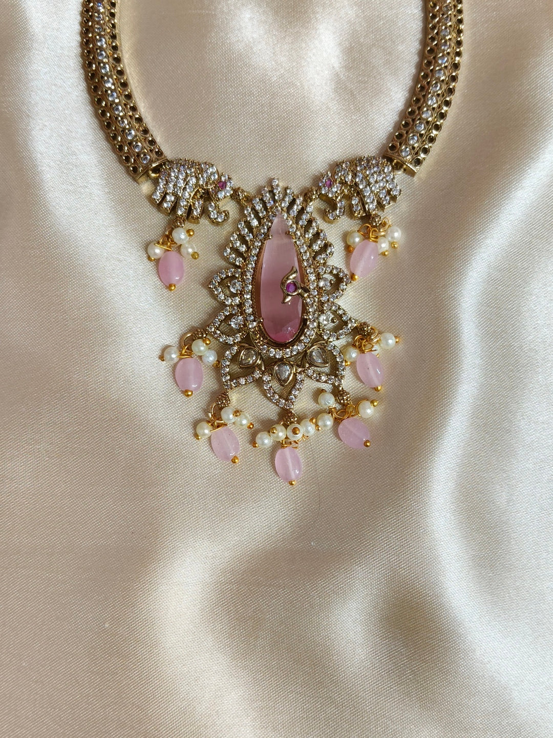 Royal Blush AD Necklace Set