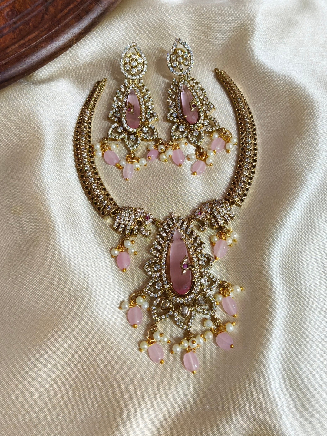 Royal Blush AD Necklace Set