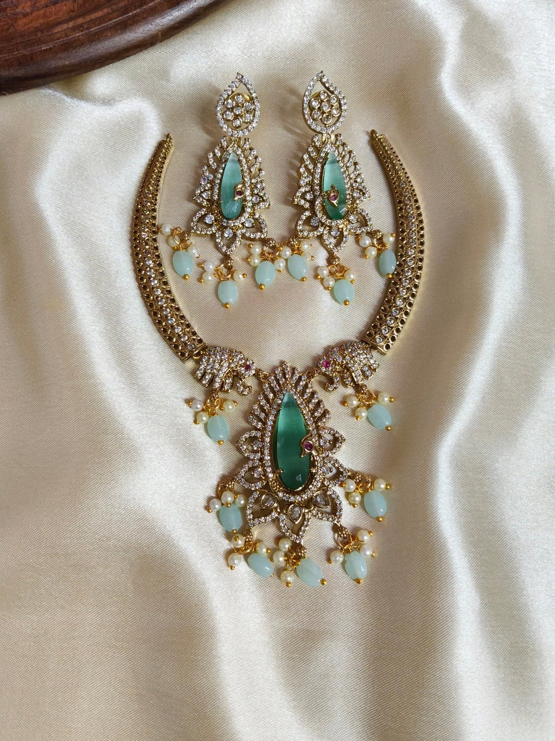 Royal Blush AD Necklace Set