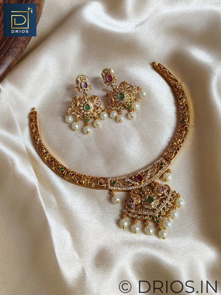 Brass jewellery set